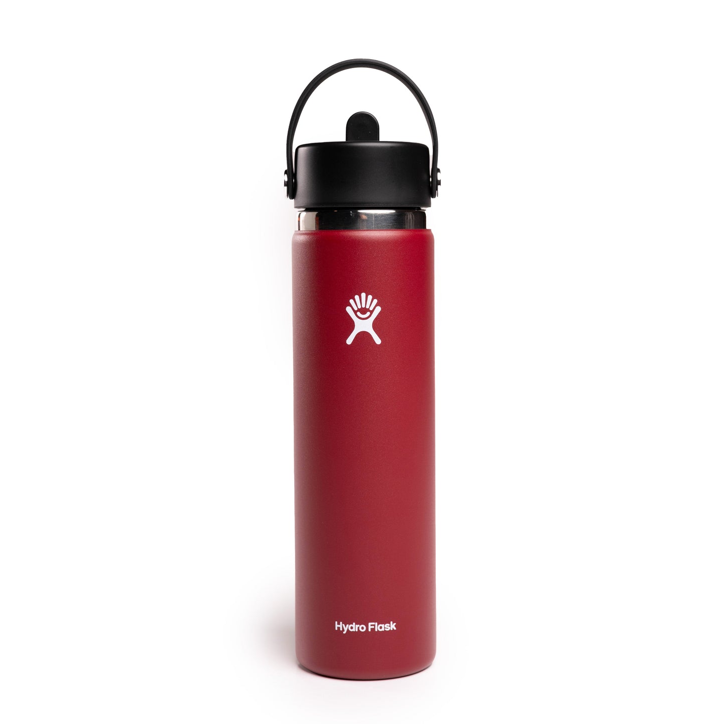 hydro flask 24 oz wide mouth with flex straw cap (710 ml)