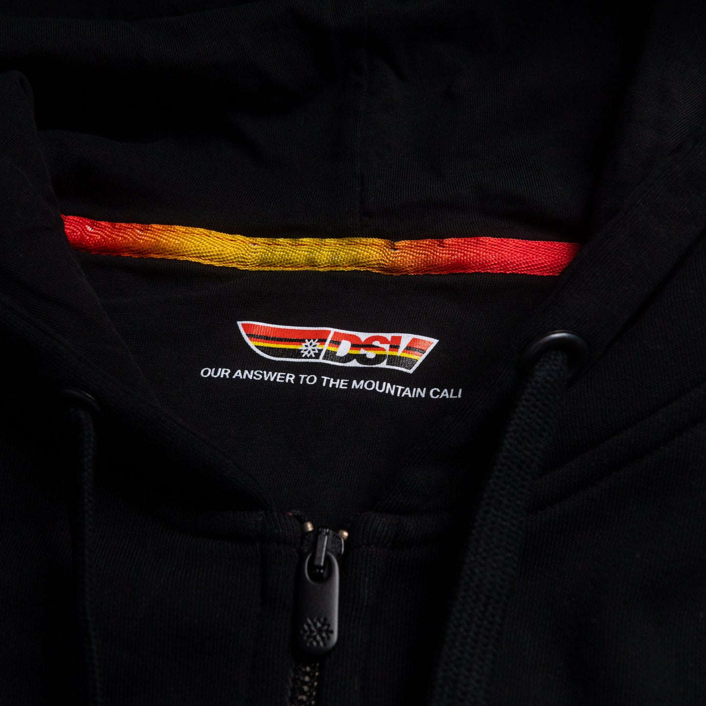 zip-up hoodie damen dsv - schwarz