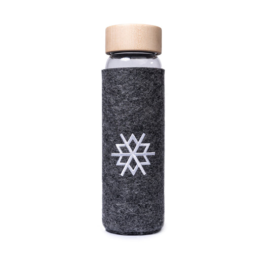 Glasflasche mit Filzhülle Vesii - Limitierte Edition