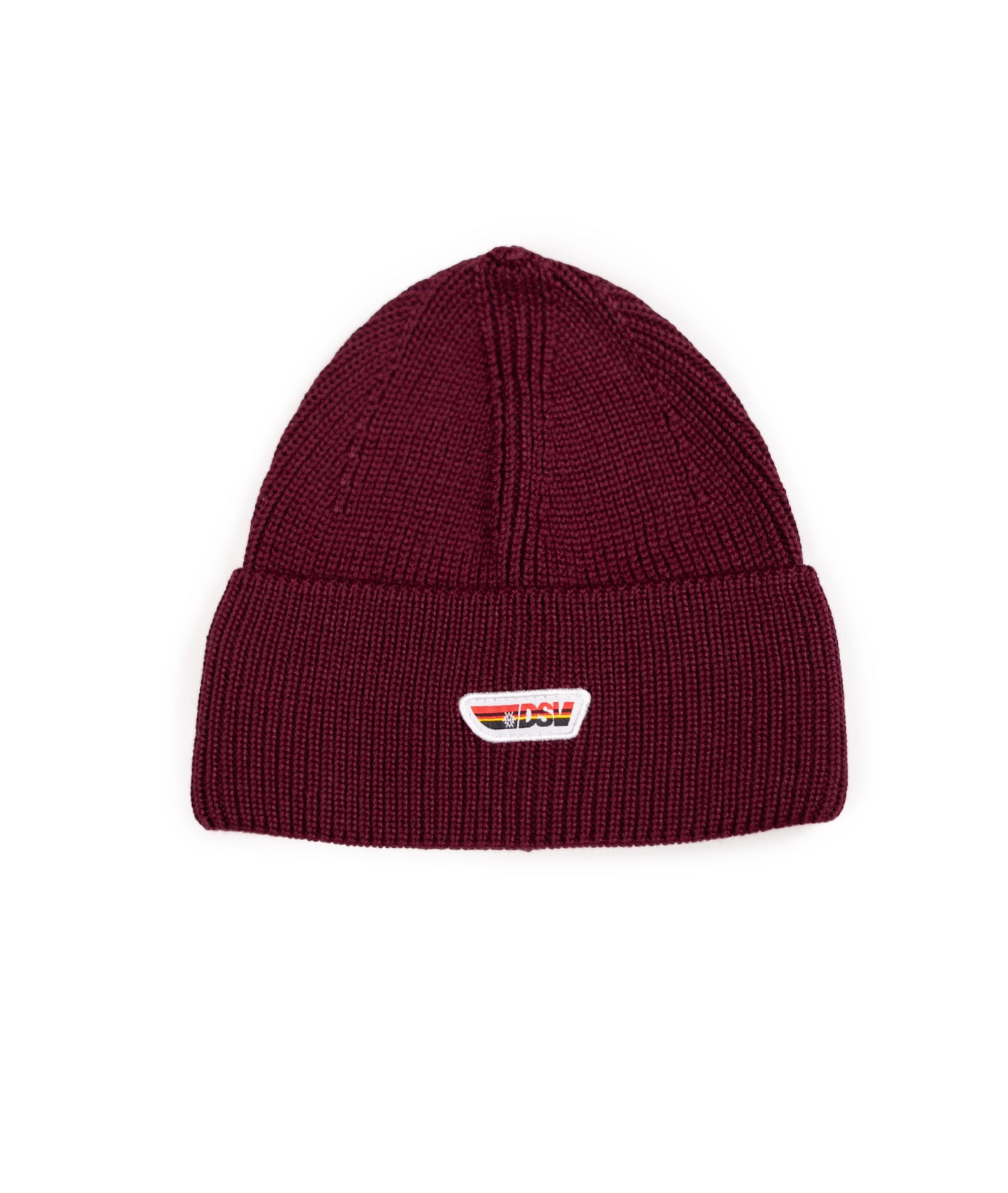 beanie dsv logo - dunkelrot