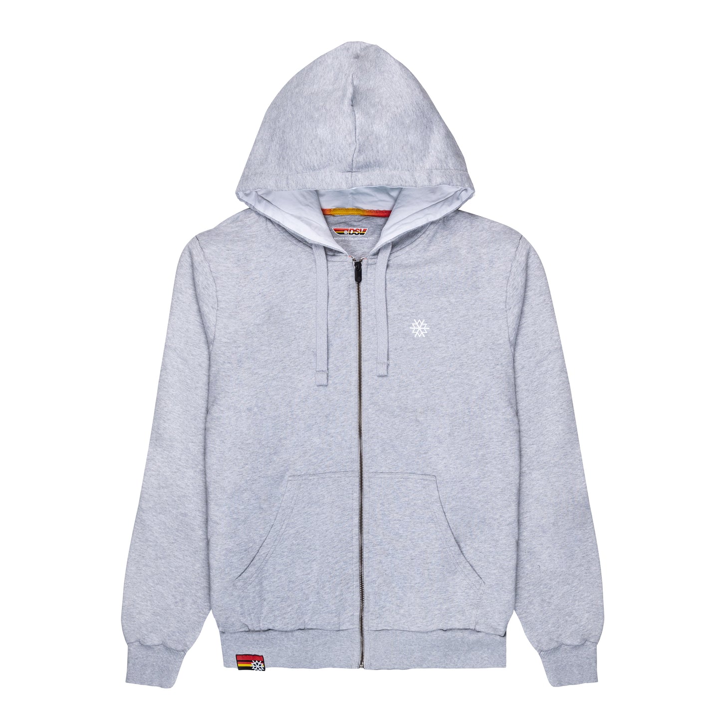 zip-up hoodie herren dsv - grau