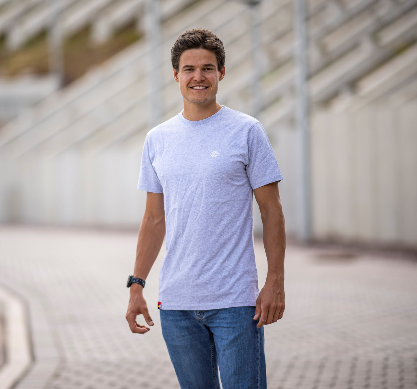 t-shirt herren dsv - grau