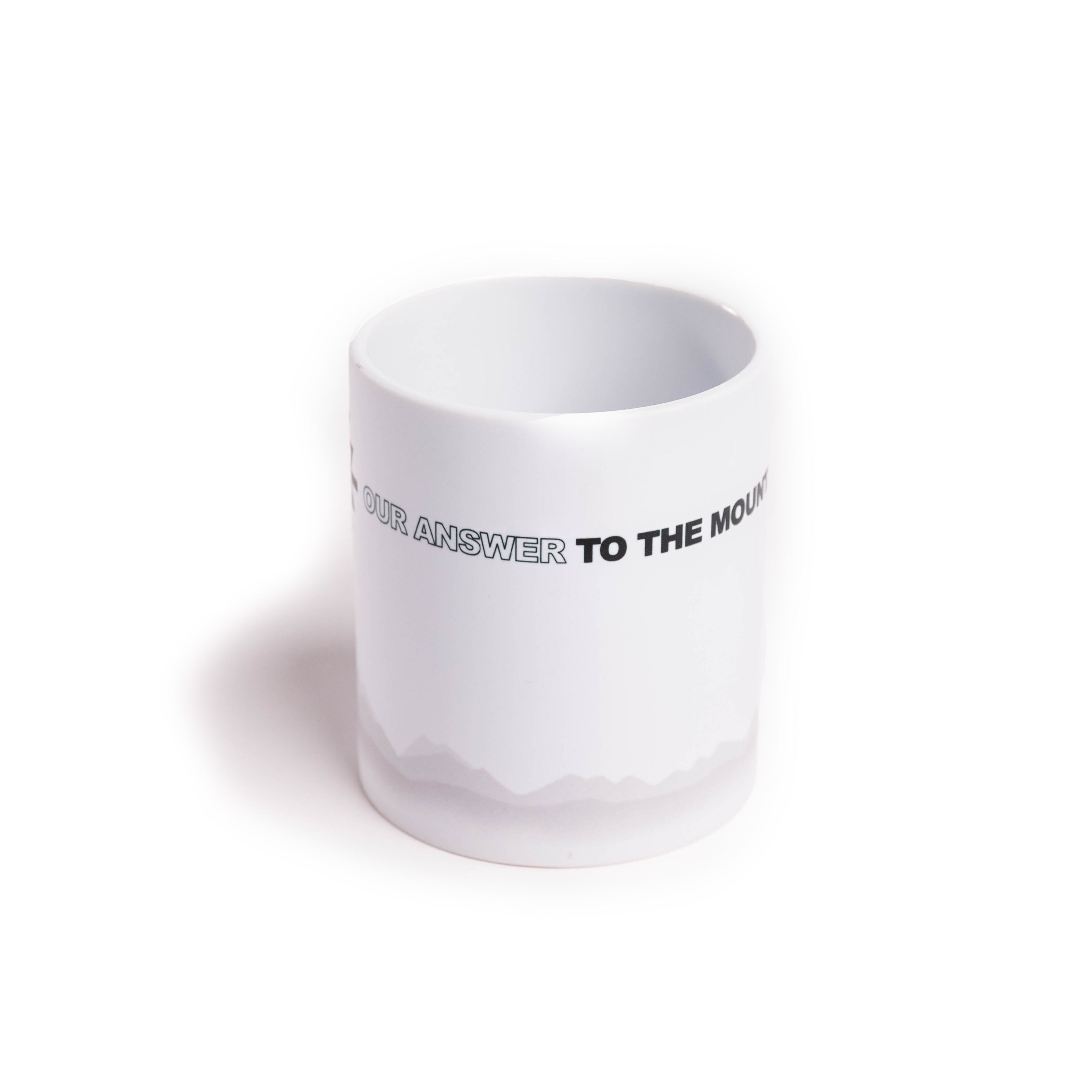 Tasse „Our answer to the mountain call“