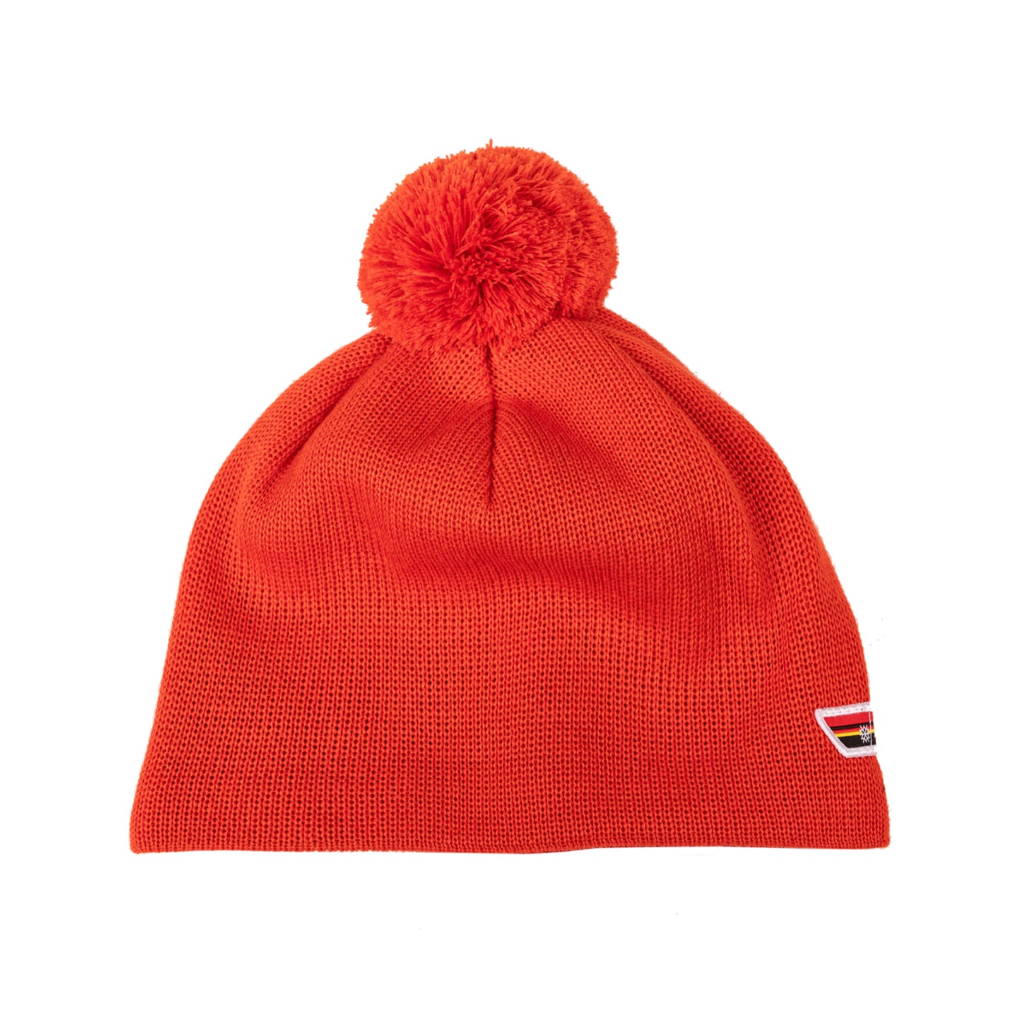 beanie mit bommel dsv - rot
