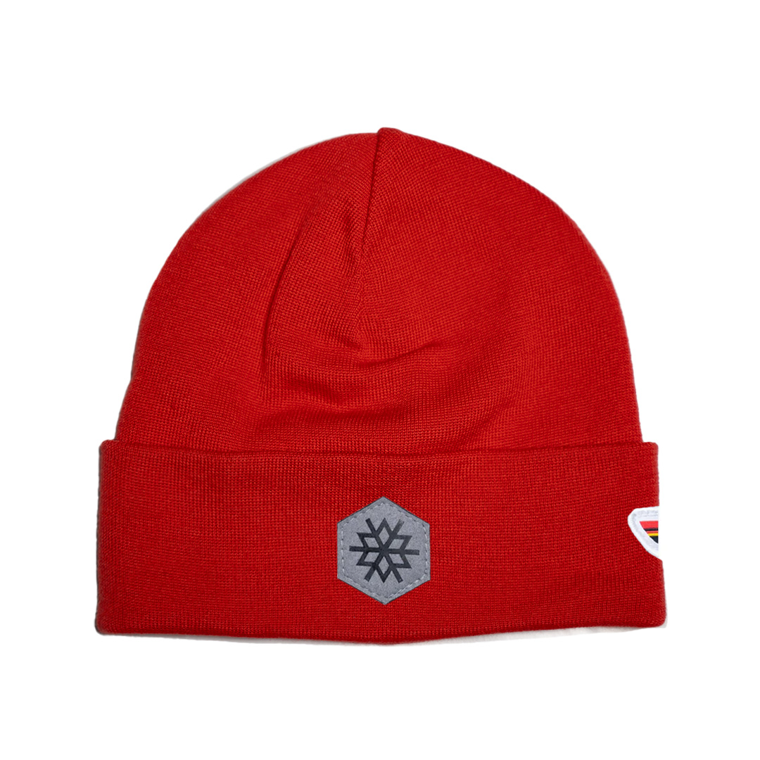beanie dsv flocke - hellrot