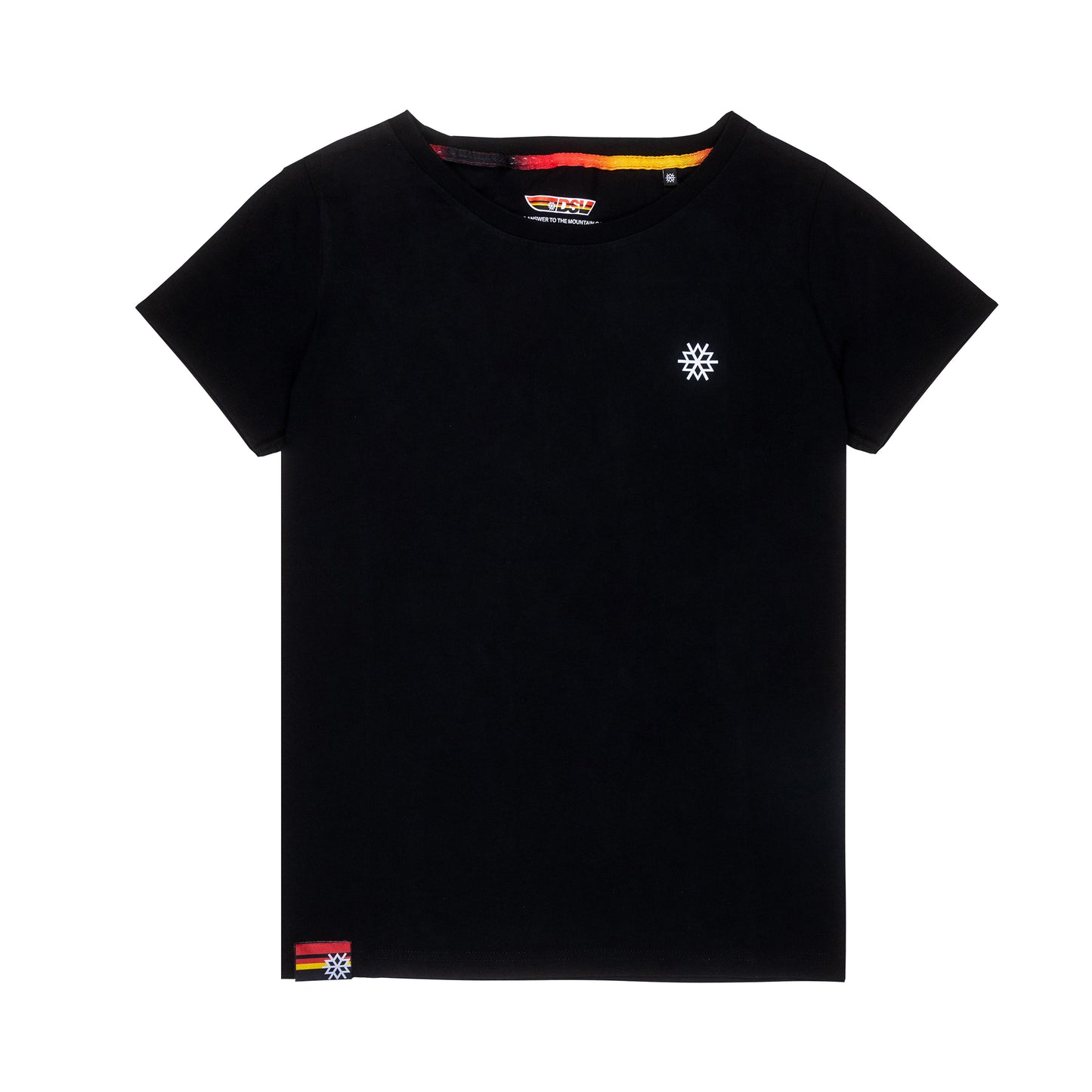 t-shirt damen dsv - schwarz