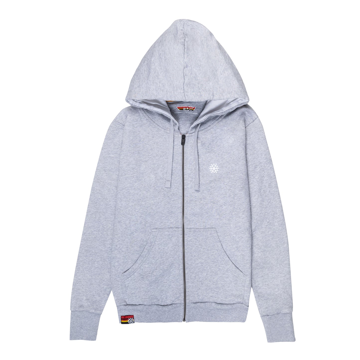zip-up hoodie damen dsv - grau