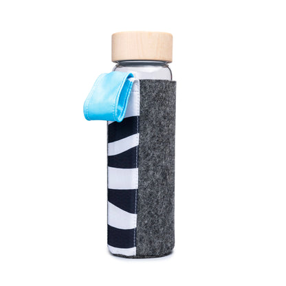 Glasflasche mit Filzhülle Vesii - Limitierte Edition
