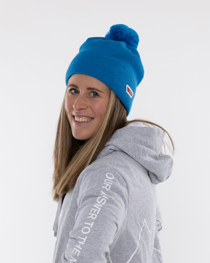 Beanie mit Bommel DSV - Blau