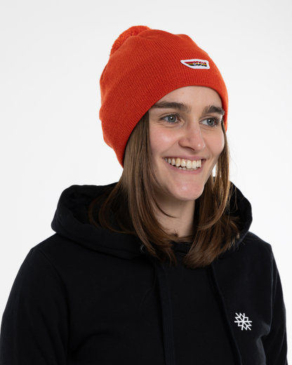 Beanie mit Bommel DSV - Rot